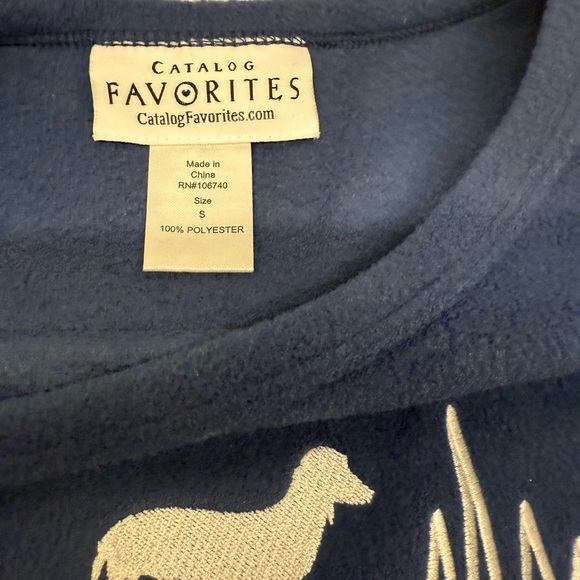 Dachshund Dog Lover Heartbeat Weiner Dog Long Sleeve Fleece Size Small. NWOT - Picture 4 of 6